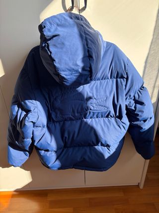 Piumino Lacoste Blu con Cappuccio