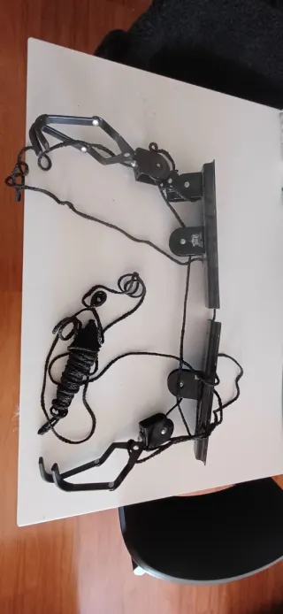 Sistema polea techo para bicicleta