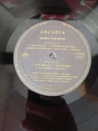 Disco Vinilo Arcadia So Red The Rose