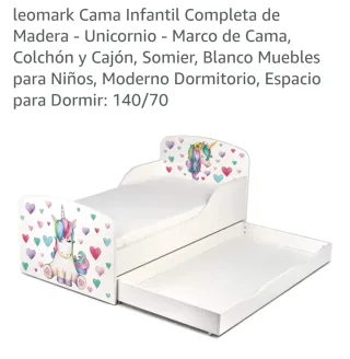Cama Infantil Unicornio 140x70