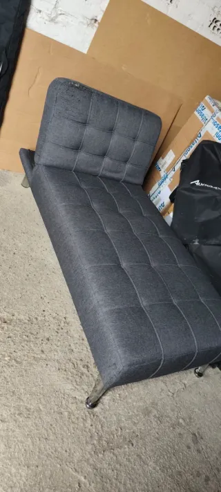 Sofá Cama Gris 2 Piezas