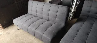 Sofá Cama Gris 2 Piezas