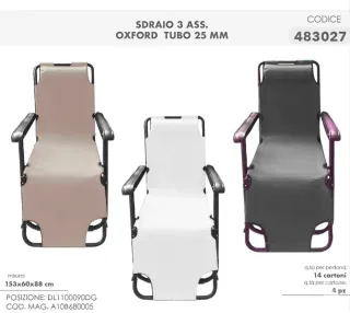 Sdraiò da giardino vari colori disponibili al mome