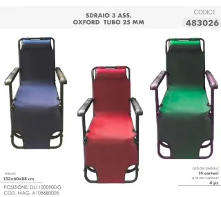 Sdraiò da giardino vari colori disponibili al mome