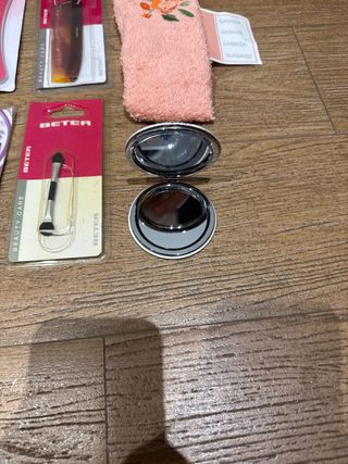 Lote Accesorios Baño Naranja y Rosa