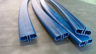 Perfiles PVC Piscina Elevada Azul