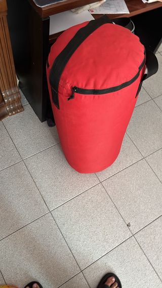 Saco de boxeo rojo