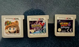 Lote 3 Giochi Nintendo 3DS: Mario, Pokémon, Yokai