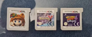 Lote 3 Giochi Nintendo 3DS: Mario, Pokémon, Yokai