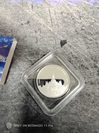 Moneda Plata 50000 Kip 2024 Dragón