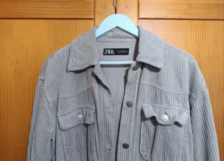 Chaqueta Zara pana gris