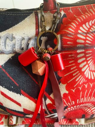 Bolso Desigual Negro y Rojo