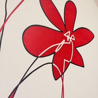 Cuadro redondo decorativo flores