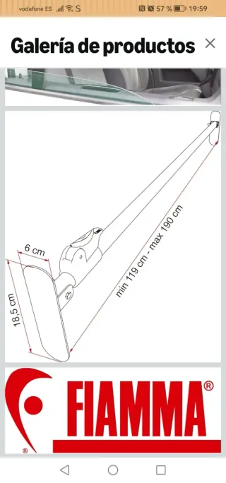 Barra seguridad Fiamma autocaravana