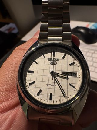Reloj Seiko Plata Automático Ref SCWF05K