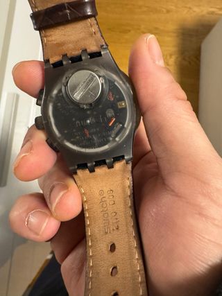 Swatch Cronografo Marrone/Oro