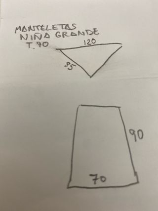 Conjunto Manteletas Fallera Niña T90cm