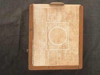 Multímetro antiguo JANZEK en caja de madera – test