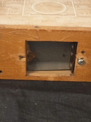 Multímetro antiguo JANZEK en caja de madera – test