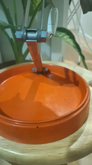 Lámpara vintage metal naranja