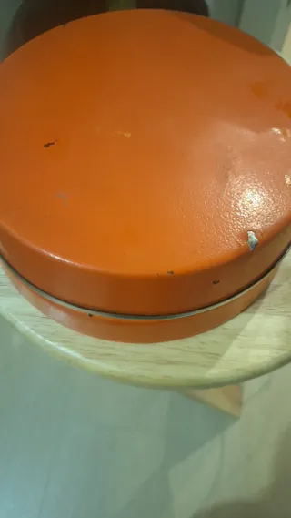 Lámpara vintage metal naranja