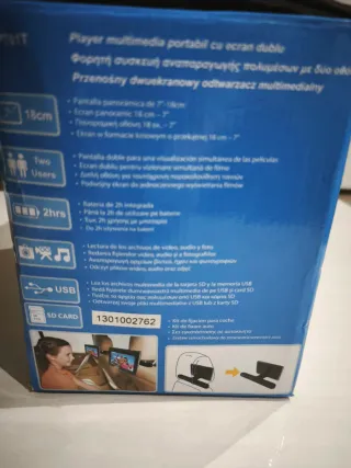 Reproductor Multimedia Portátil Doble Pantalla