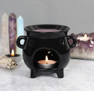 Quemador Waxmelt Caldero Cerámica Negro