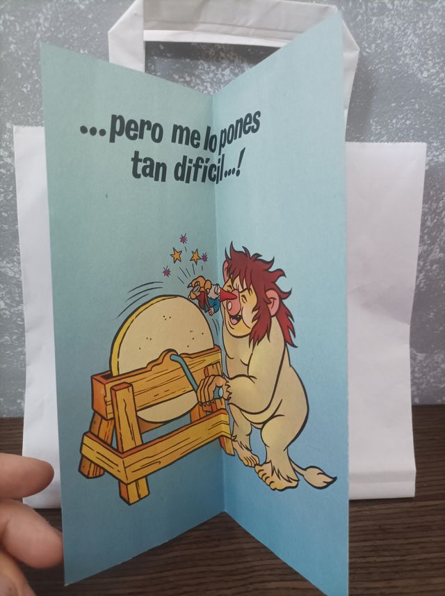 Lote 4 postales David el Gnomo vintage 80s