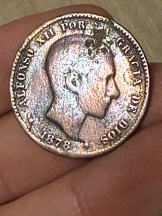 Moneda 10 céntimos Alfonso XII 1878