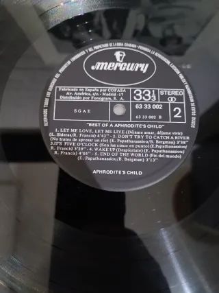 Disco Vinilo Best of Aphrodite's Child Mercury