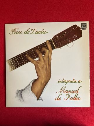 Vinilo Paco de Lucía Interpreta a Manuel de Falla