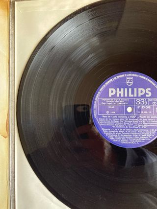 Vinilo Paco de Lucía Interpreta a Manuel de Falla