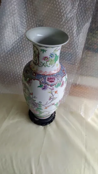 Grande Vaso Porcellana Giapponese Dipinto a Mano