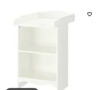 Cambiador bebé blanco con estrellas