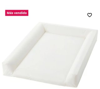 Cambiador bebé blanco con estanterias