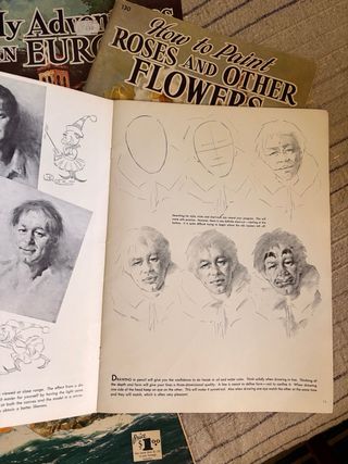 LOTE 6 MANUALES DE DIBUJO Y PINTURA