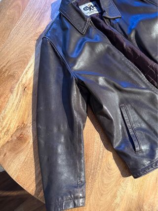 Cazadora Cuero Vintage Tendencia