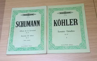 Lote de 10 libros de partituras para piano