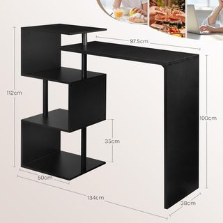 Mesa de Bar de Bistro de Comedor 3 estantes WOLTU