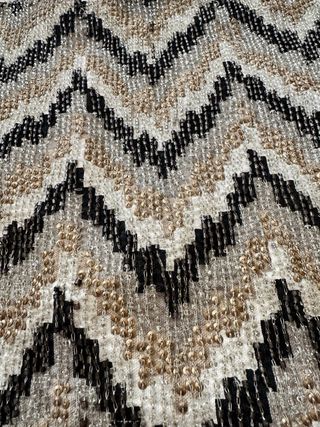 Falda Zara Zigzag Lentejuelas