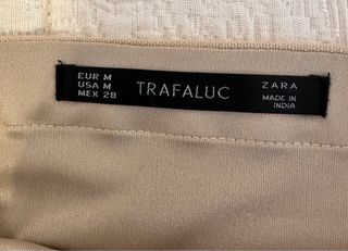 Falda Zara Zigzag Lentejuelas