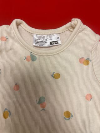 Body bebé estampado frutas