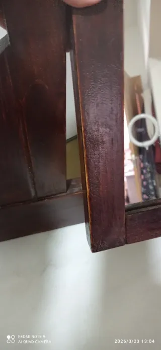 Tocador antiguo madera y mármol