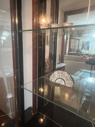 Vitrina Mueble Madera y Cristal