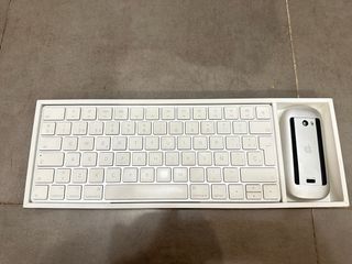 Teclado y Ratón Apple Blanco