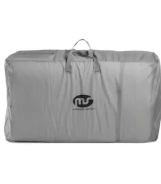 Cuna de viaje plegable gris