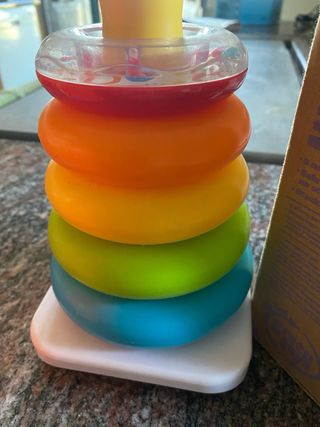Lote Juguetes Bebé: Pila, Gusano, Arcoíris