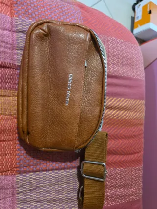 Pochette Enrico Coveri marrone con tracolla