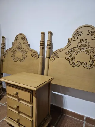 Conjunto Muebles Dormitorio Madera Maciza