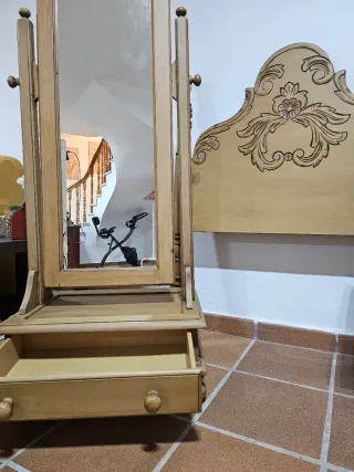 Conjunto Muebles Dormitorio Madera Maciza